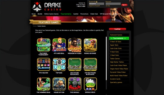 Drake Casino Bonus Code